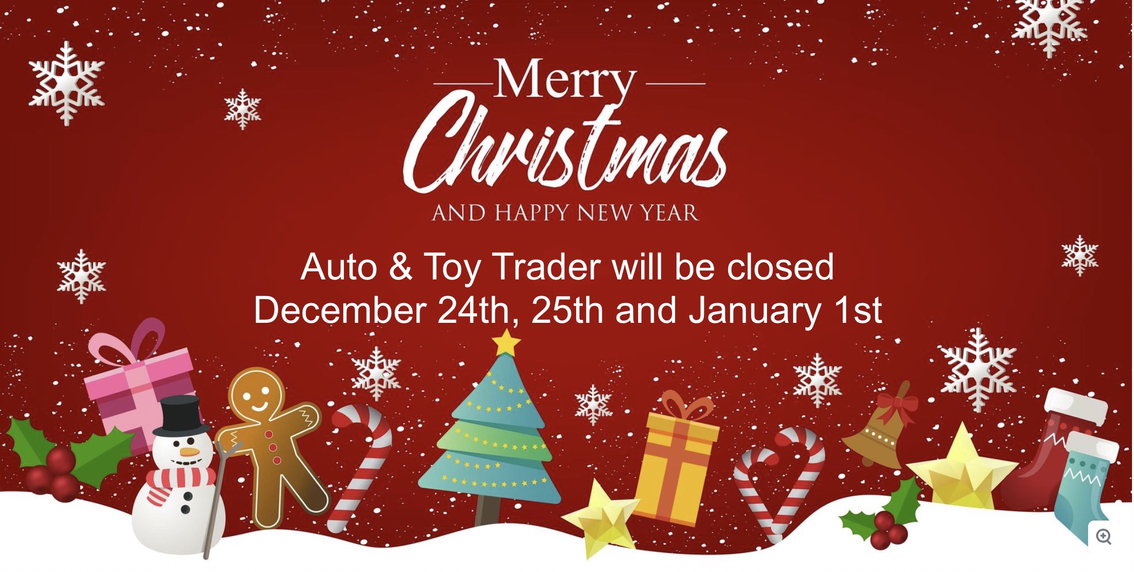 Holiday closed dates